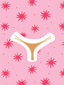 Bikini Fuchsia Gold - Braguita Tanga
