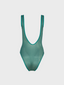 Bañador - One Piece Glitter Verde