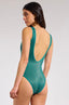 Bañador - One Piece Glitter Verde