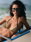 Zebra Sun - Triangle Bikini Top